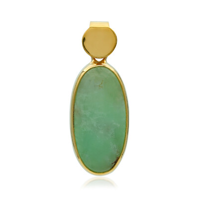 Pendentif en argent et Chrysoprase