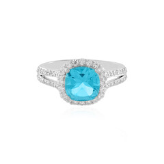 Bague en argent et Topaze Paraiba