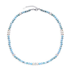 Collier en argent et Larimar