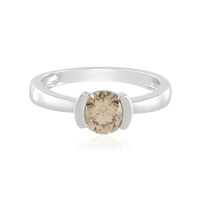 Bague en or et Diamant champagne I2