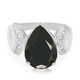 Bague en argent et Spinelle noir