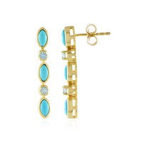 Boucles d'oreilles en argent et Turquoise Sleeping Beauty