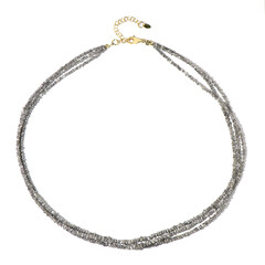 Collier en argent et Diamant couleur argent