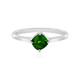 Bague en argent et Diopside de Russie