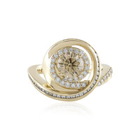 Bague en or et Diamant champagne I2 (de Melo)