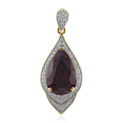 Pendentif en or et Cuprite (Mark Kaufman)