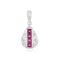 Pendentif en argent et Grenat Rhodolite