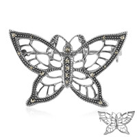 Broche en argent et Marcassite (Annette classic)