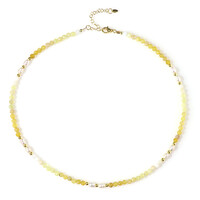 Collier en argent et Opale jaune (Riya)