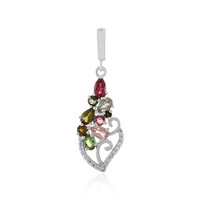 Pendentif en argent et Tourmaline