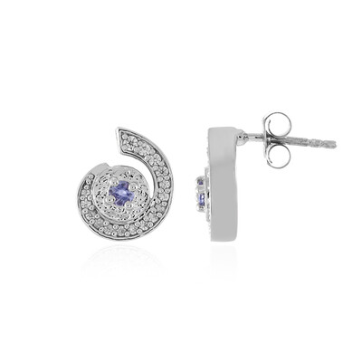 Boucles d'oreilles en argent et Tanzanite