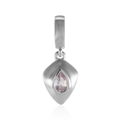 Pendentif en argent et Topaze rose d'Ouro Preto