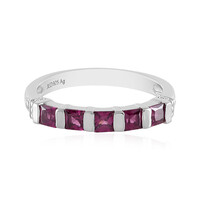 Bague en argent et Grenat Rhodolite