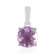 Pendentif en argent et Fluorite pourpre