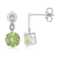 Boucles d'oreilles en argent et Topaze kiwi