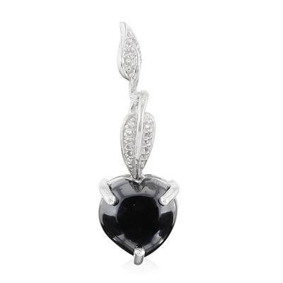 Pendentif en argent et Hématite noire