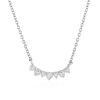 Collier en argent et Topaze blanche