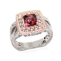 Bague en argent et Zircon rose (Dallas Prince Designs)