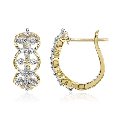 Boucles d'oreilles en or et Diamant SI1 (G) (Annette)