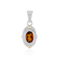 Pendentif en argent et Citrine Madère (Granulieren)