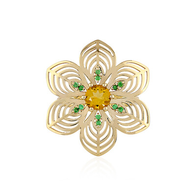 Bague en or et Béryl jaune (Ornaments by de Melo)