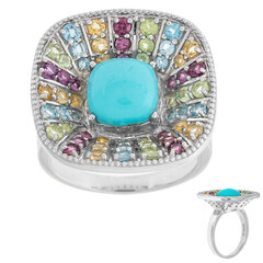 Bague en argent et Turquoise Sleeping Beauty