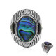 Bague en argent et Coquillage d'Abalone (Art of Nature)