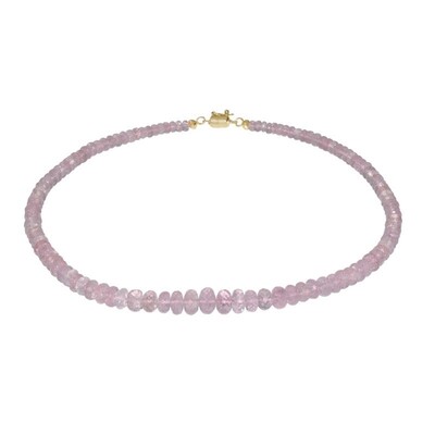 Collier en argent et Morganite