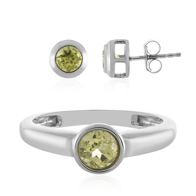 Bague en argent et Quartz de l'Ouro Verde