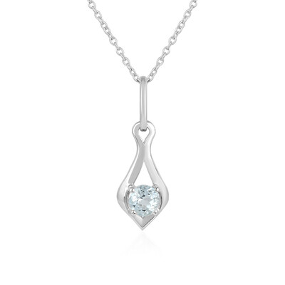 Collier en argent et Aigue-marine