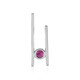 Pendentif en argent et Grenat Rhodolite (MONOSONO COLLECTION)