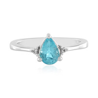 Bague en argent et Apatite bleue