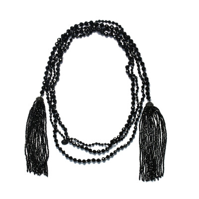 Collier en argent et Spinelle noir (Dallas Prince Designs)