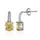 Boucles d'oreilles en argent et Citrine