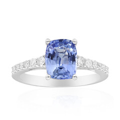 Bague en or et Saphir bleu de Ceylan (CIRARI)