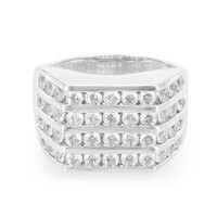 Bague pour homme en argent et Zircon