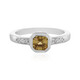 Bague en argent et Zircon jaune