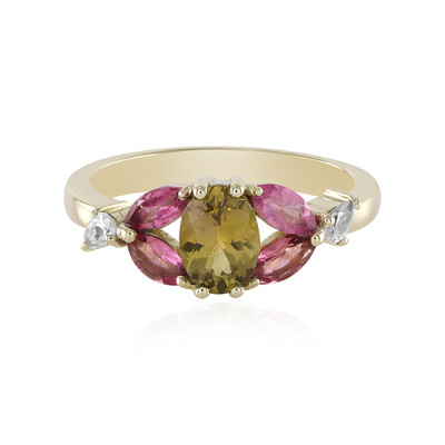 Bague en or et Tanzanite jaune non chauffée  (Adela Gold)