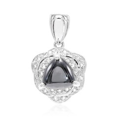 Pendentif en argent et Hématite noire