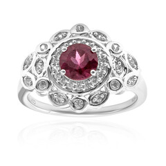 Bague en argent et Grenat Rhodolite