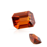  Zircon rouge du soir (gemme et boîte de collection)