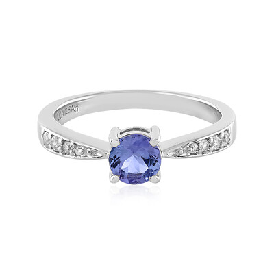 Bague en argent et Tanzanite non chauffée