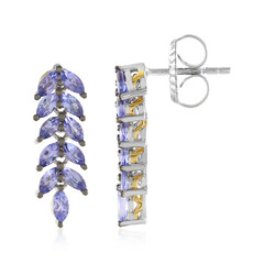 Boucles d'oreilles en argent et Tanzanite (Gems en Vogue)