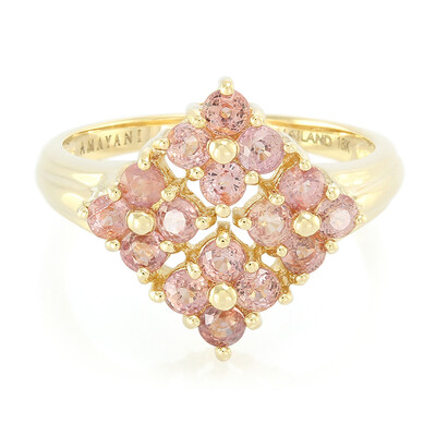 Bague en or et Saphir Padparadscha non chauffé (AMAYANI)