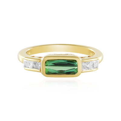 Bague en argent et Tourmaline verte de Benedito