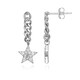 Boucles d'oreilles en argent et Topaze blanche