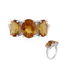 Bague en argent et Citrine Madère (de Melo)