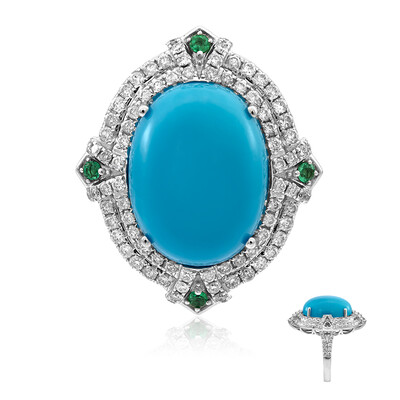 Bague en or et Turquoise Sleeping Beauty