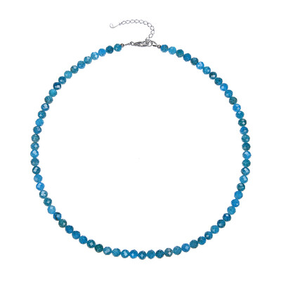 Collier en argent et Apatite bleue