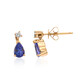 Boucles d'oreilles en or et Tanzanite AAA